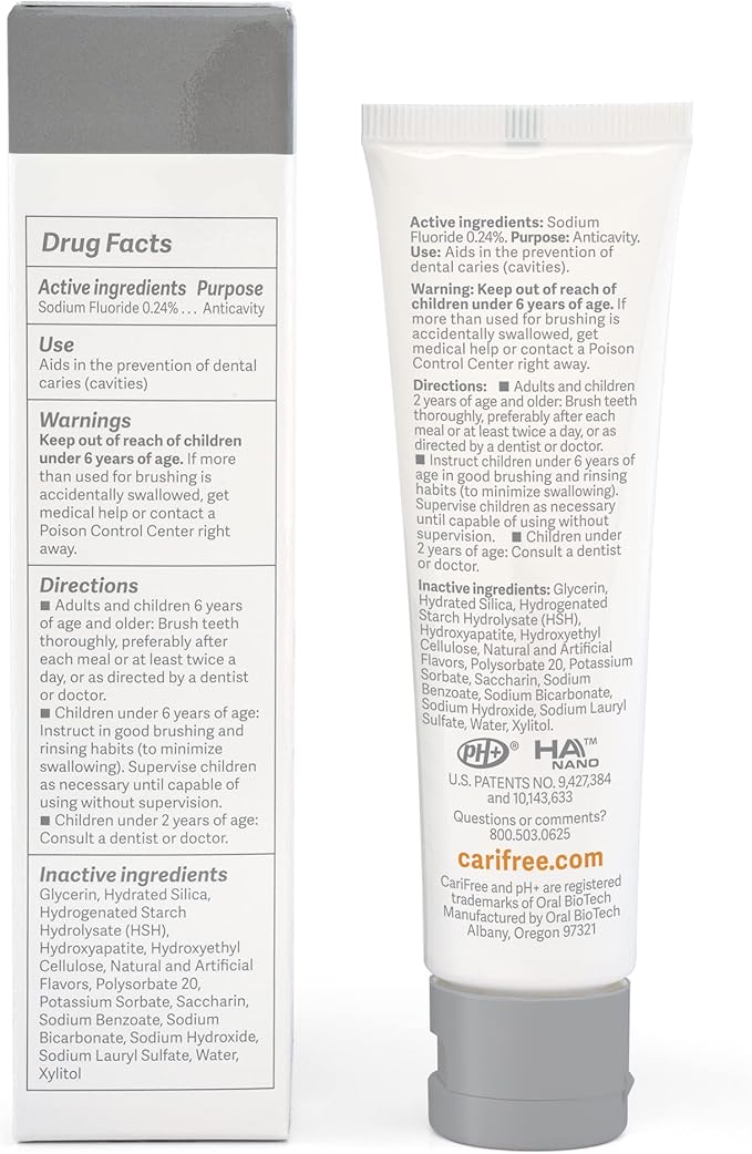 CariFree Maintenance & Prevention Kit, Citrus Flavored | Anti-Cavity Fluoride Toothpaste & Mouthwash Freshens Breath and Moistens Mouth | Dentist Recommended for Oral Care (2 Piece Set)
