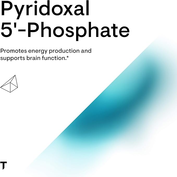 THORNE - Pyridoxal 5'-Phosphate - Bioactive Vitamin B6 (Pyridoxine) Supplement for Energy Production and Neurotransmitter Synthesis* - 180 Capsules
