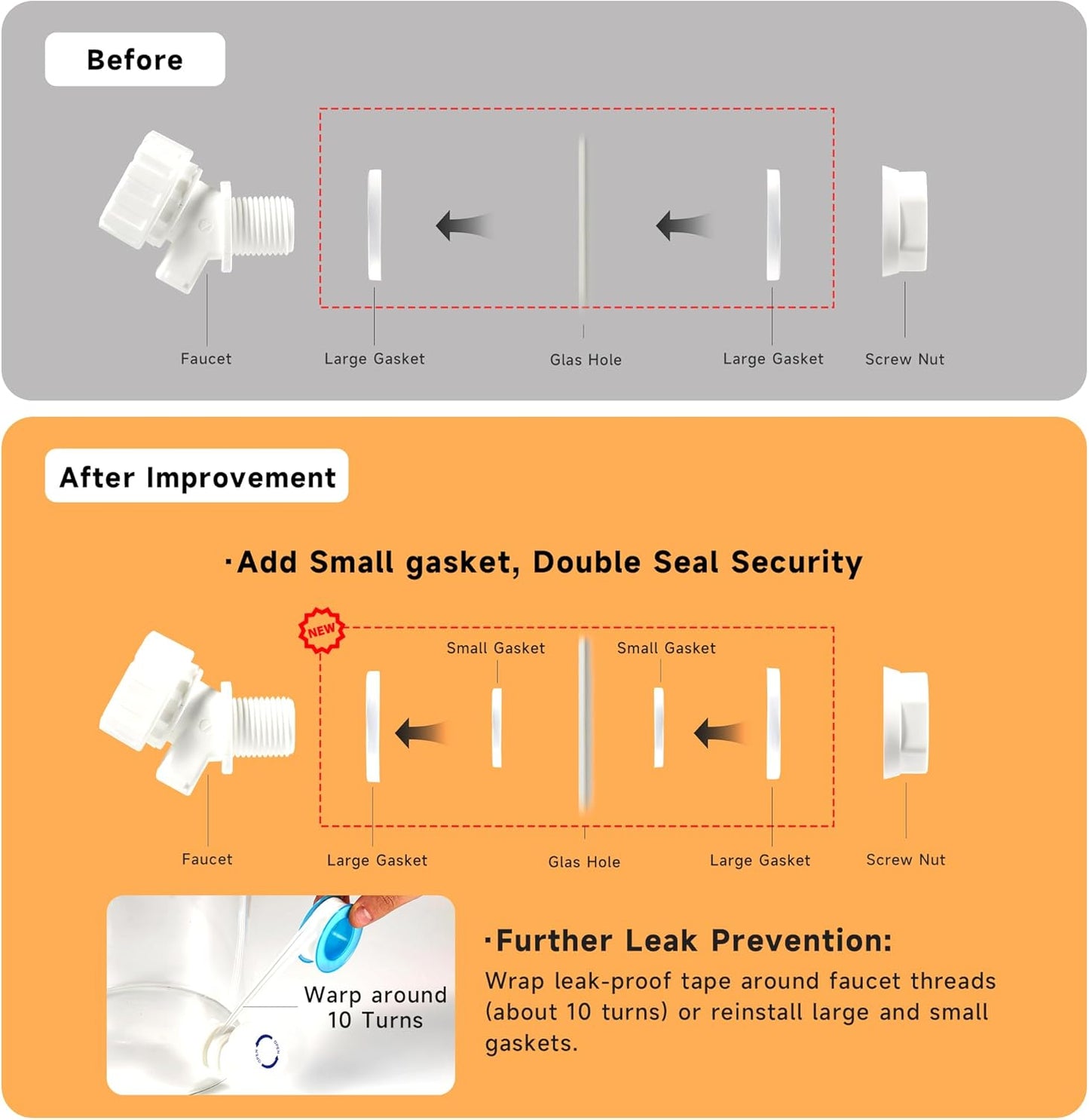 Glass Laundry Detergent Dispenser with Shelf & Bamboo Lid - 120 Oz Liquid Detergent, Laundry Soap & Fabric Softener Dispenser for Laundry Room Organization and Storage with 2 Cups & 8 Labels