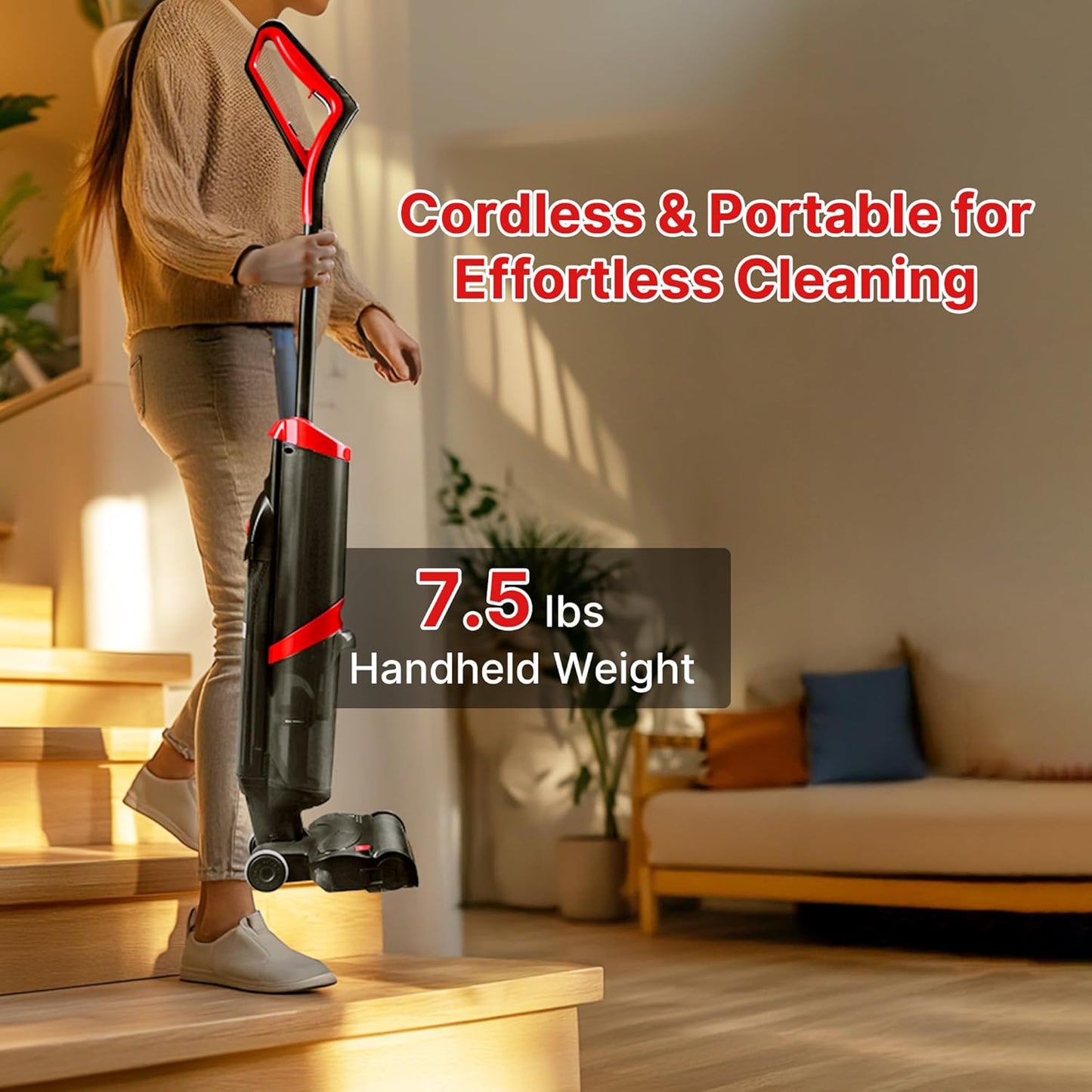 Shop-Vac Wet Dry Vacuum Cleaner and Mop, 15000Pa Vacuum Mop All in One, Lightweight Multi-Surface Cleaner with Self-Cleaning, LED Display & Voice Prompts