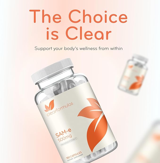 Bioactive SAM-e 500mg - High Strength SAM-e Supplement with Biologically Active S,S Form for Liver and Mood Support - Vegan Non-GMO Preservative Free - Made in The US (180 Servings)