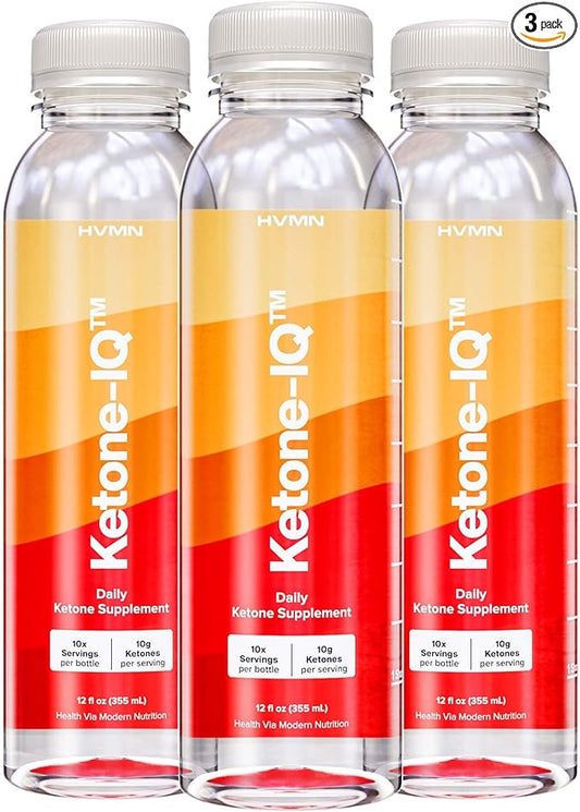 No Caffeine Exogenous Ketone Drink - 1 Month Supply of Caffeine-Free Energy Drinks with 10g Bioidentical Ketones Per Serving - Sugar Free, Salt Free, and All Natural (1 Month Supply)