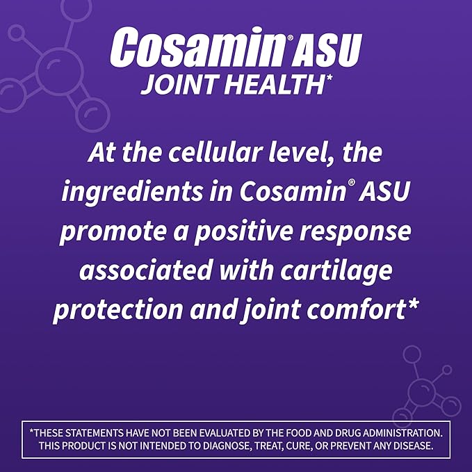 Nutramax Laboratories Cosamin® ASU Joint Health Supplement with Glucosamine, Chondroitin & ASU for Men’s & Women's Joint Health, 90 Capsules