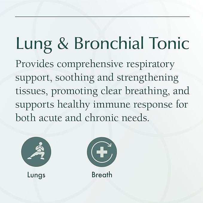 Natura Health Products Lung & Bronchial Tonic - Soothes and Tonifies The Respiratory System - Featuring Mullein Leaf Extract, Thyme, Fenugreek, Lobelia and Plantain (4 Fluid Ounces)