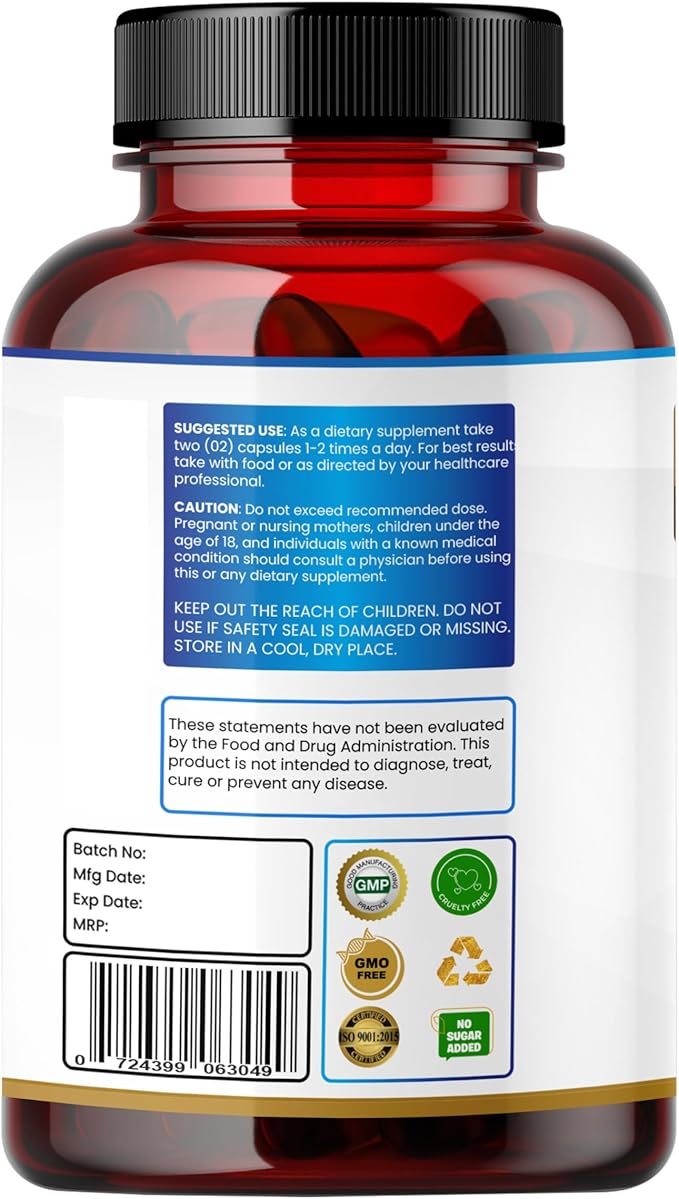 Sodium Butyrate 1100mg per Serving – 120 Capsules with– L-Glutamine, Prebiotic Inulin, Probiotic Blend