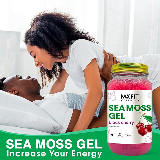 Sea Moss Gel Raw (12 Flavors) 24oz Wildсrafted Gold Sea Moss Gel from Saint Lucia | 92 Vitamins and Minerals | Pure Raw+Non-GMO | Vegan Superfood