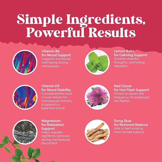 Bundle of Complete Herbal Menopause Supplement for Women for Night Sweats Mood and More with Dong Quai Vitex Chaste Berry and Herbal Thyroid Support Complex Mood Enhancer Energy Supplement for Thyroid