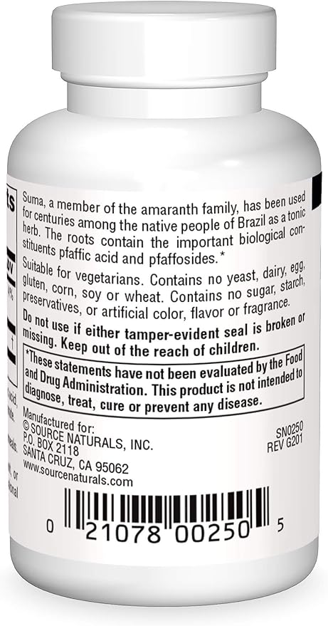 Source Naturals, Inc. Suma from Brazil 24 Tablet