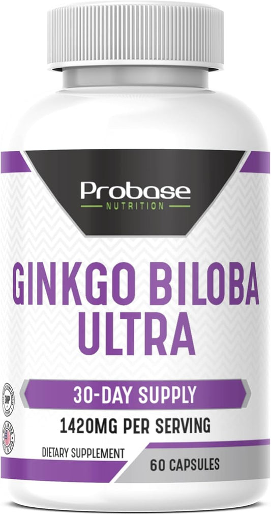 Ginkgo Biloba Ultra 60 Capsules 30-Day Supply