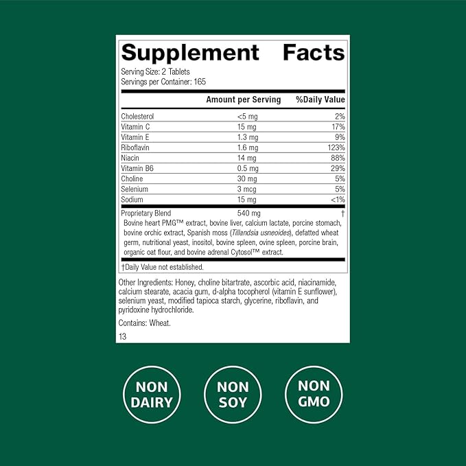 Standard Process Inc. Cardio-Plus - Antioxidant Support - Heart Health, Circulation & Blood Flow Supplement with Vitamin B6, Niacin & Riboflavin - Energy Metabolism Supplement - 330 Tablets