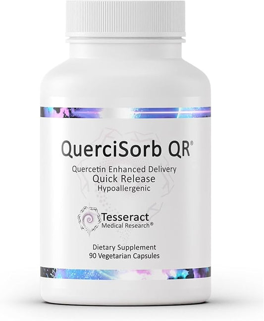 Tesseract Medical Research QuerciSorb QR Immune Support Supplement, Quick Release Quercetin, Supports Immune Function and Overall Health* Hypoallergenic, 400 mg, 90 Capsules