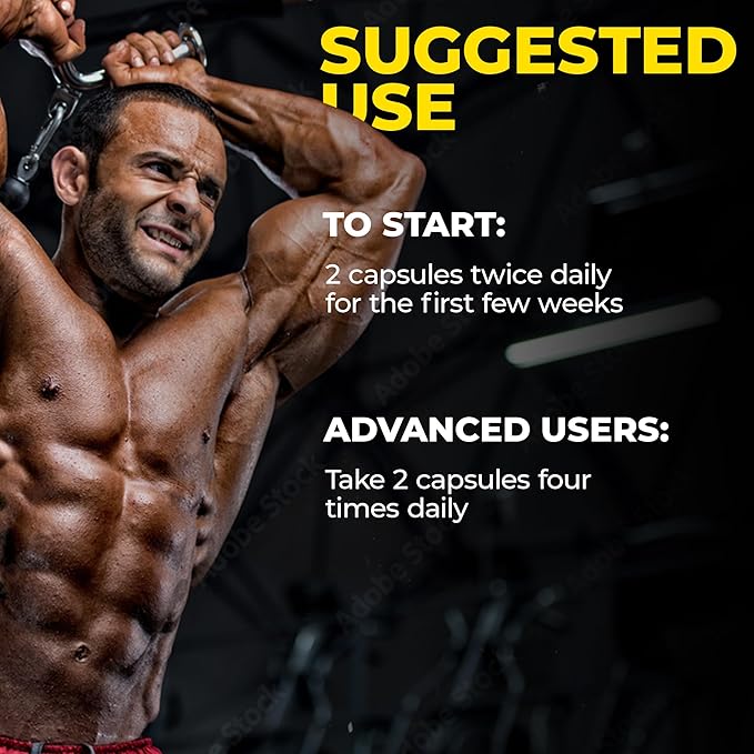 Avry Labs Extreme Anabolic Supplement – Dietary Supplement w/Turkesterone to Support Muscle Growth, Strength, Recovery & Naturally Support Optimal Testosterone Levels – Vegan, 60 Capsules