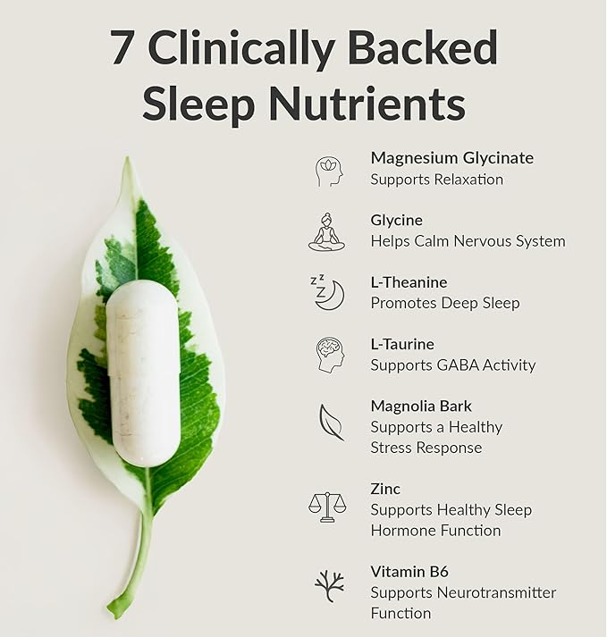BIOptimizers Sleep Breakthrough Capsules - Natural Support Supplement | Calming Relief Aid for Adults | Non-Habit Forming | 60 Capsules