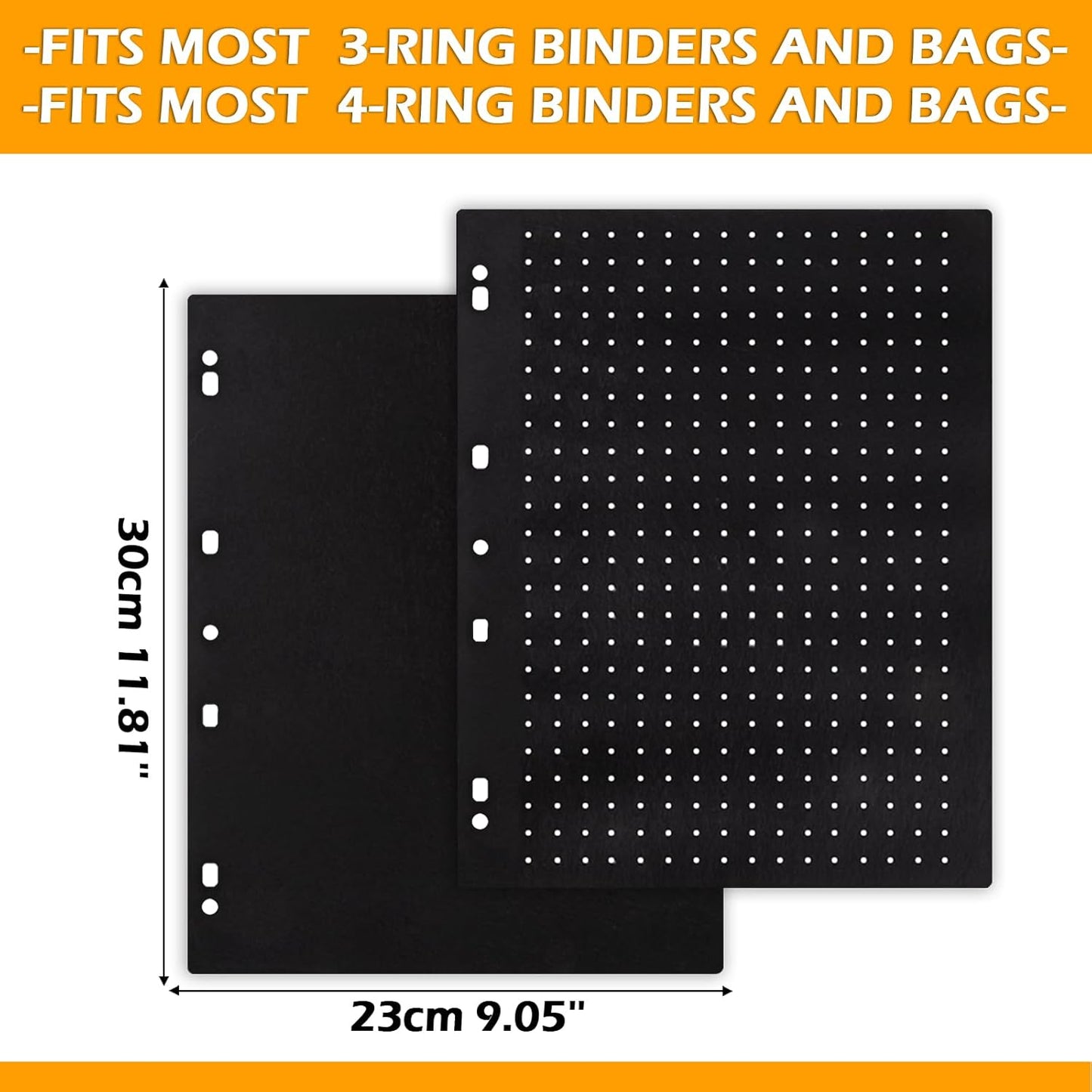 Enamel Pin Display Pages,Creative Pin Collection with 8 Flip-Pages,Fit in Any 3-Ring or 4-Ring Binder,Designed to Easily Trade & Display Enamel Pins (Pins Not Included)