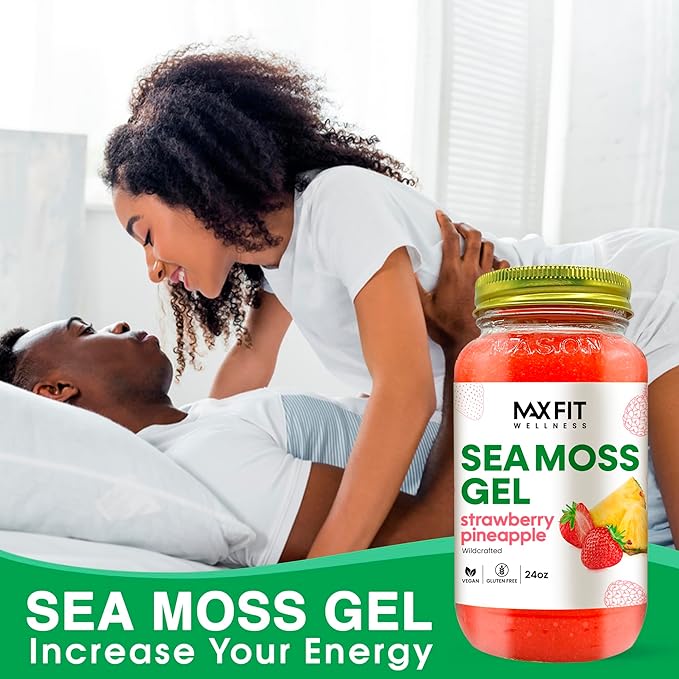 Sea Moss Gel 24oz Wildсrafted Gold Sea Moss Gel from Saint Lucia | 92 Vitamins and Minerals | Pure Raw+Non-GMO | Vegan Superfood