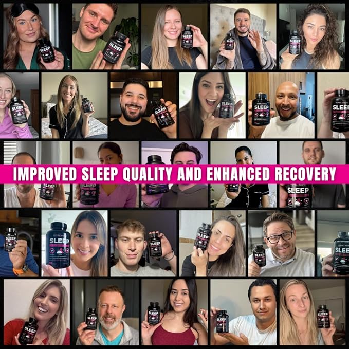 Extra Strength Sleep Aid for Adults with Extended Release MicroActive Melatonin, Ashwagandha, L-Theanine, & 5 Additional All-Natural Ingredients | Advanced Recovery Supplement (90 Capsules)