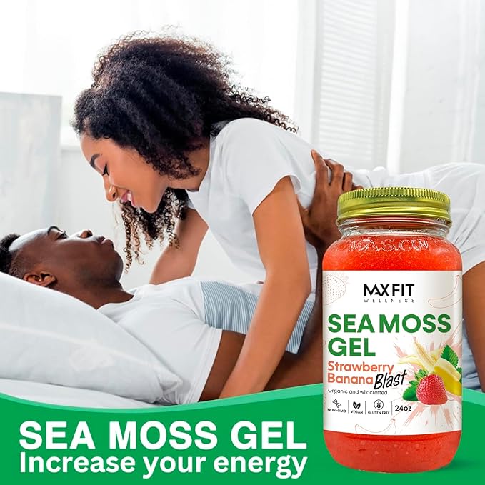 Sea Moss Gel Raw (24 Flavors) 24oz Wildсrafted Gold Sea Moss Gel from Saint Lucia | 92 Vitamins and Minerals | Pure Raw+Non-GMO | Vegan Superfood