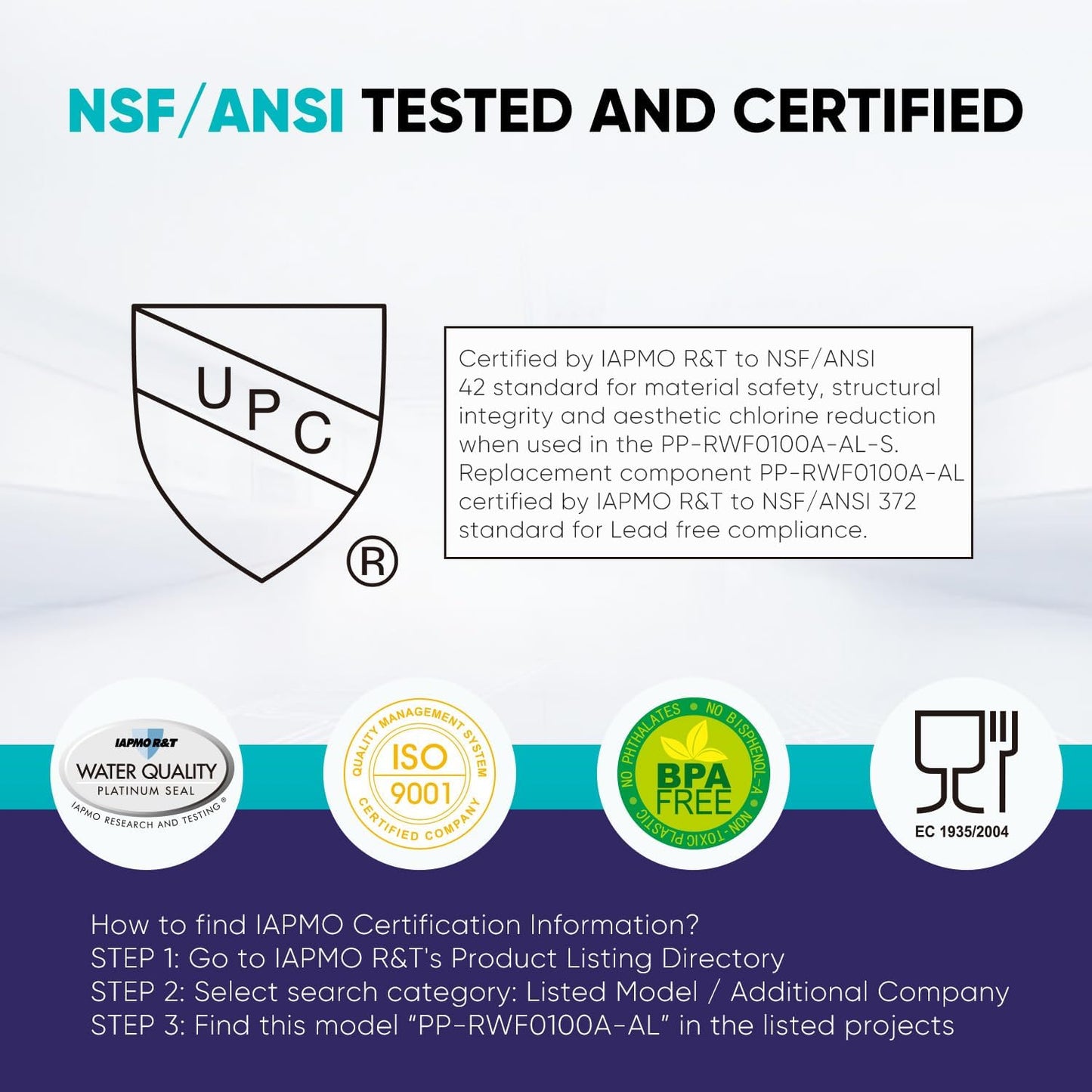 PUREPLUS Alkaline 5231JA2002A Replacement for LG LT500P, ADQ72910901, GEN11042FR-08, Kenmore 9890, 469890, HDX FML-1, ADQ72910907, LSC27925ST, LFX25974ST, LFX25973D, Refrigerator Water Filter, 2Pack