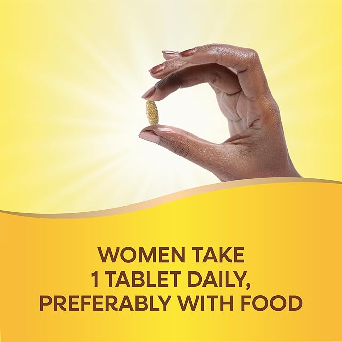 Nature’s Way Alive! Vitamins for Women 50 Plus, Complete Multivitamin, High Potency Formula, with Methylated B12, Gluten-Free, 60 Tablets