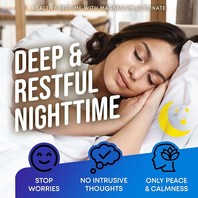 Magnesium Glycinate 500MG - Magnesium for Sleep - High Absorption Chelated Mag Supplement - Glicinato De Magnesio 400mg + 100mg - Mag Glycinate for Women, for Kids - 200 Vegan Capsules