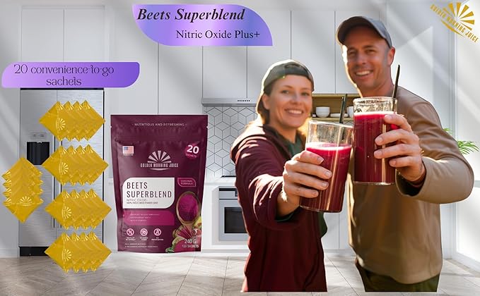 Beets Superblend 100% Freeze Dried Powder Juice, Beets, Pomegranate, Avocado, Kale, Banana, Monk Fruit, No Sugar Added.