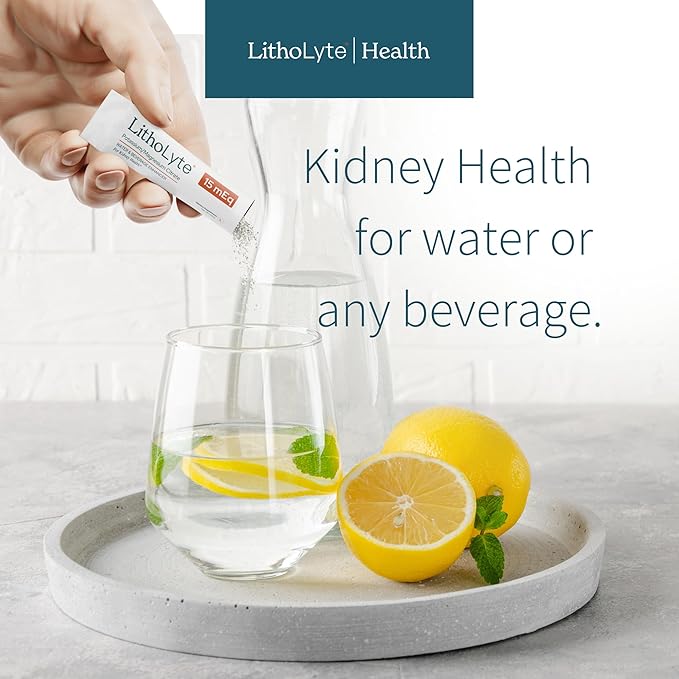 Kidney Health 15 mEq | Water & Beverage Enhancer for Kidney Health | Developed by Urologists | 60 Sticks