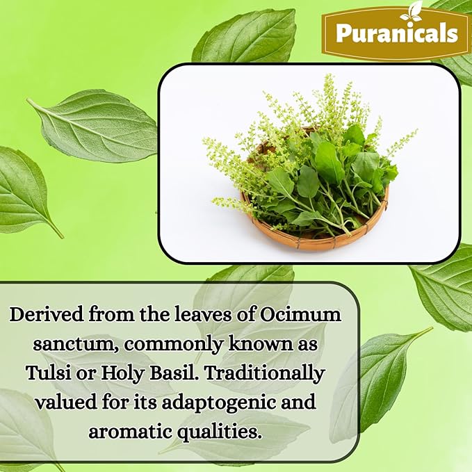 Holy Basil Premium 320 Capsules Non GMO and Gluten Free | Herbal Supplement | 600 mg Per Serving | Made with 100% Pure Herb Holy Basil Leaf