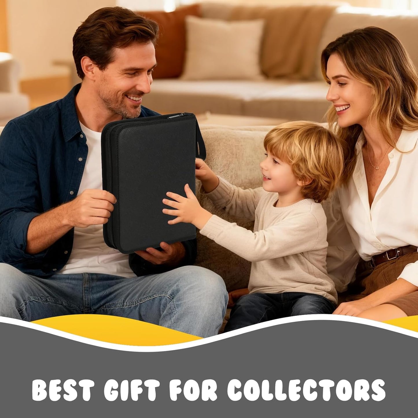 Enamel Pin Display Book, 6-Page Pin Trading Book, Portable Pin Bag and Pin Board (PU Black)