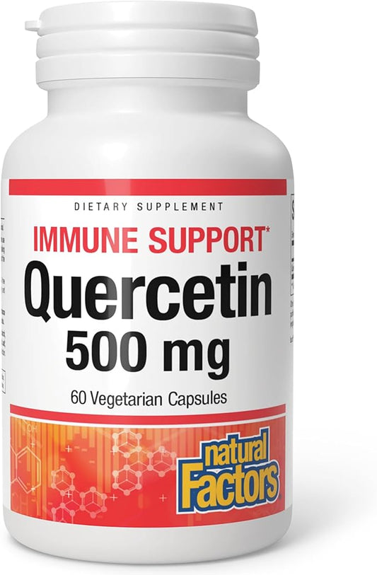 Natural Factors Quercetin 500 mg for Immune Support, 60 Capsules