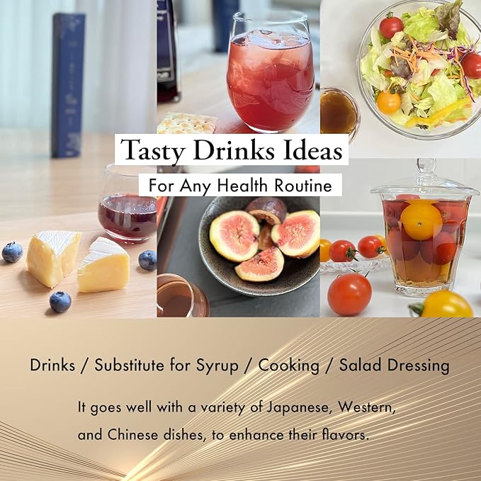 [Micoas] Blueberry & Rice Vinegar Syrup, Drinking Vinegar, Rice Vinegar, shrub drinking vinegar, For Gift, Alternative to Alcohol Drink, With Kombucha, Gluten Free, Made in Japan, 200ml (6.8 oz)