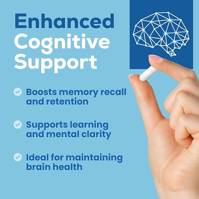 Magnesium L Threonate, Magtein™, Brain Supplement for Memory, Focus, Sleep and Cognitive Support, High Absorption Magnesium L-Threonate, Non-GMO, No Laxative Effect – 2000 mg, 100 Vegan Capsules