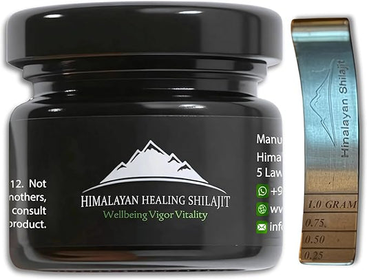 Gold Grade Himalayan Shilajit Resin For Men & Women | 500MG Max Potency | Lab Tested 100% Organic Shilajit With 85+ Trace Minerals & Fulvic Acid For Focus, Energy And Immunity 30 Gram