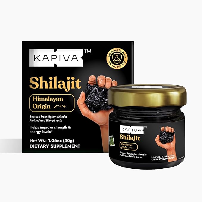 100% Pure Himalayan Shilajit Resin(30gm), High Potency for Men & Women | 120 Servings of 250mg | 80+ Trace Minerals, Upto 70% Fulvic Acid | Authentic | Natural Energy & Immune Support