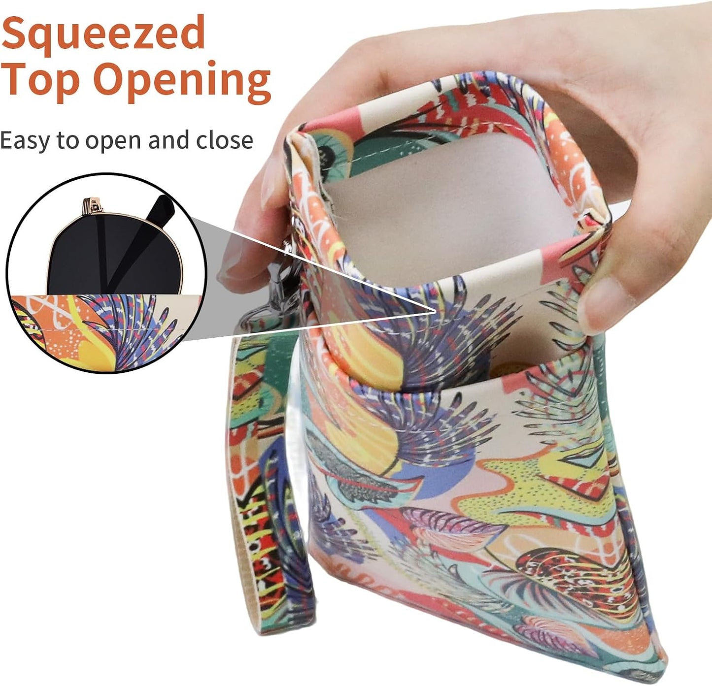 Double Eyeglass Case Soft Dual Glasses Case for Women Men Travel Squeeze Top Sunglasses Cases Eyeglasses Pouch