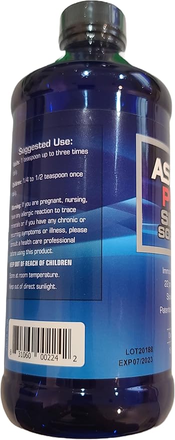 American Biotech Labs - ASAP 22 Plus Silver Solution - Immune System Support, 22 ppm Silver Solution Dietary Supplement - (16 oz)