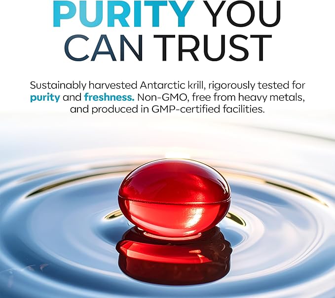 Daiwa Krill Oil 1000mg Softgels - EPA DHA Omega 3 Antarctic Krill Oil Supplement with Astaxanthin - Natural Solution for Joint, Brain Support and Heart Health - 60/ct