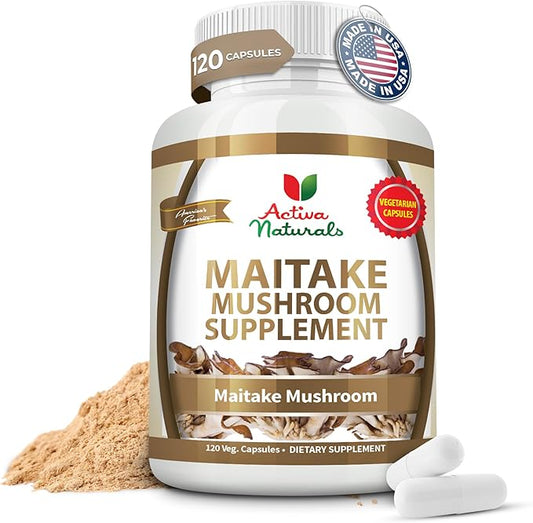 Maitake Mushroom Supplement 1500mg – 120 Vegetarian Capsules – Pure Grifola Frondosa Extract – No Fillers, Chemicals, Additives, or Artificial Colors – Supports Daily Wellness, Energy & Balance