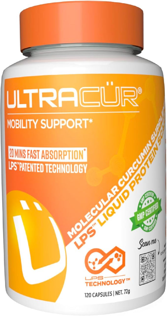 Curcumin Complex Supplement - Ultra Bioavailable High Absorption Turmeric Curcumin Supplement for Joint, Muscle & Brain Support - Patented Protisorb for Premium Absorption – 120 Capsules