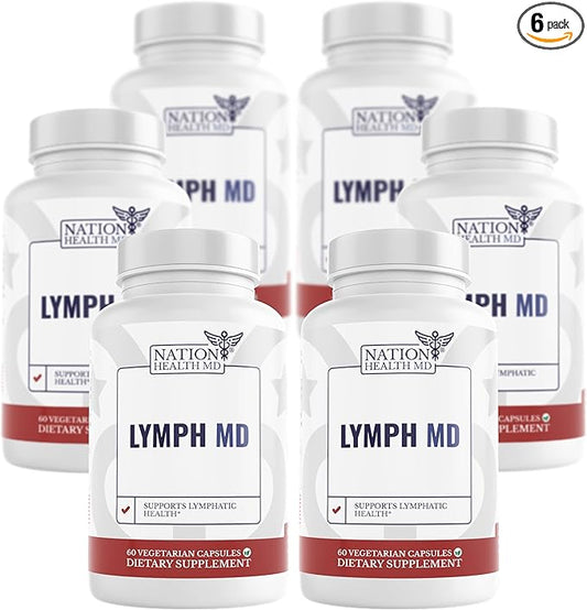 Lymph MD - Lymphatic Drainage Supplement - Lymph System Support for Women & Men - with Bromelain, Echinacea, Burdock Root, Dandelion, Rutin, Kelp & More - 360 Capsules