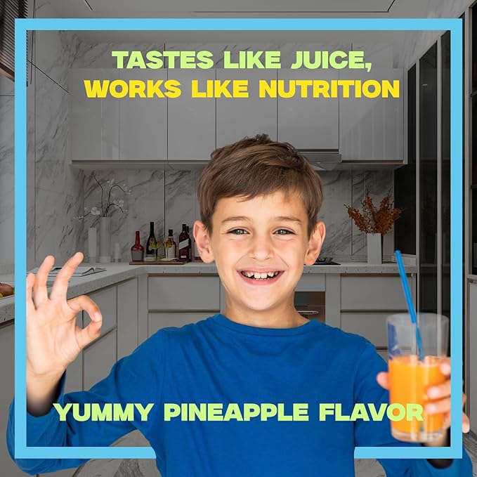 Kidbest Multivitamin Syrup for Kids 3-13 Years – Liquid Formula with 13 Nutrients for Appetite, Immunity, and Growth – Tasty Daily Vitamins for Stronger Kids | Toddler multivitamin for kids|200ml