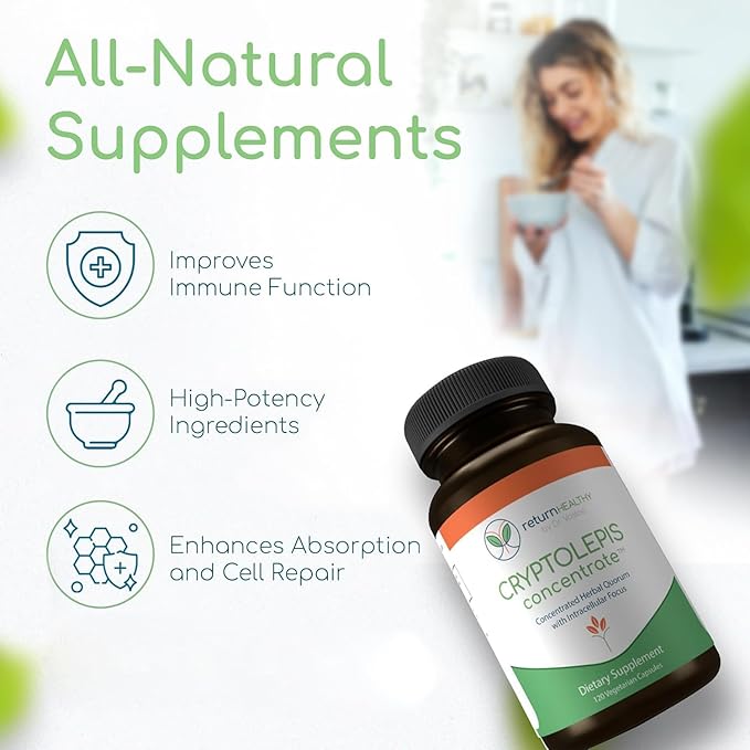 Cryptolepis Concentrate, Immune Support with Cryptolepis Sanguinolenta for Immunity Boost, Concentrated Herbal Supplements, Antioxidant & Health Supplement, 120 Capsules