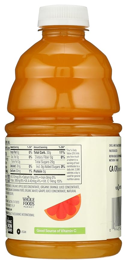 365 by Whole Foods Market, Organic 100% Juice, Orange Mango, 32 fl oz