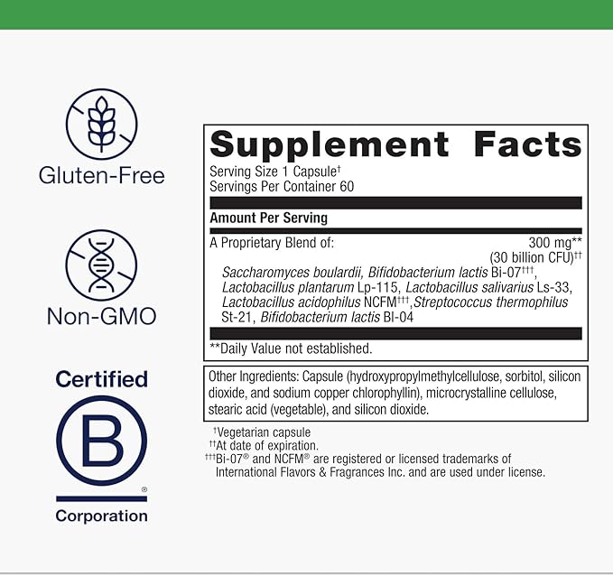 Metagenics UltraFlora Spectrum - Digestive & Immune Health Supplement* - Daily Probiotic - Non-GMO & Gluten-Free - 60 Capsules