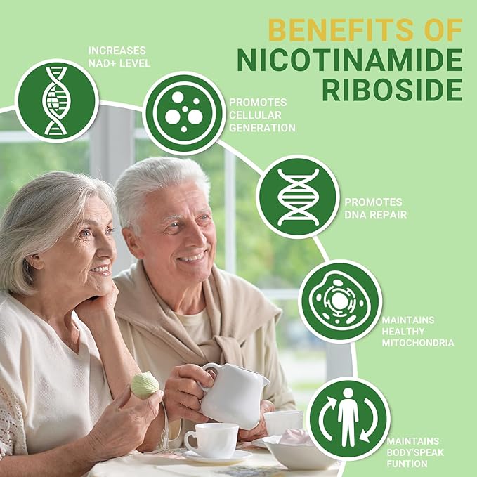 Nicotinamide Riboside 900mg with Resveratrol & Quercetin, NMN Supplement Alternative for Anti-Aging, Energy-100 Capsules