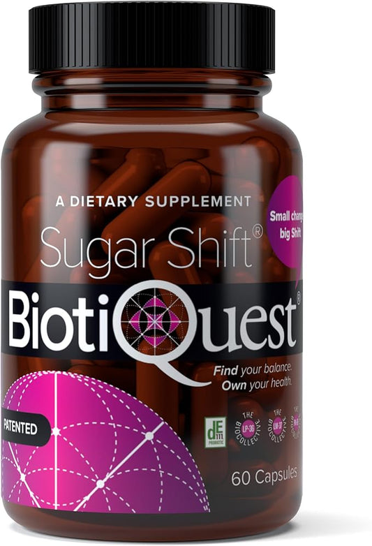 Sugar Shift Probiotics, 22 Billion CFU, Non-GMO and Gluten Free, 60 Capsules