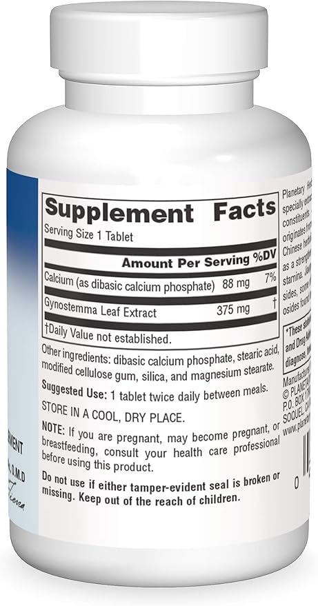 Planetary Herbals Full Spectrum Jiaogulan Tablets, 60 Count