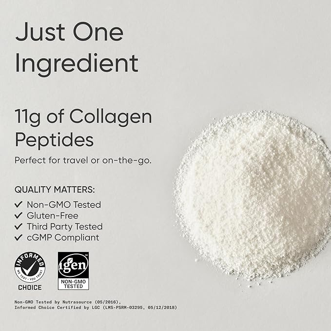 Sports Research Collagen Peptides - Hydrolyzed Type 1 & 3 Collagen Powder Protein Supplement for Healthy Skin, Nails, & Joints - Easy Mixing Vital Nutrients & Proteins, Collagen for Women & Men