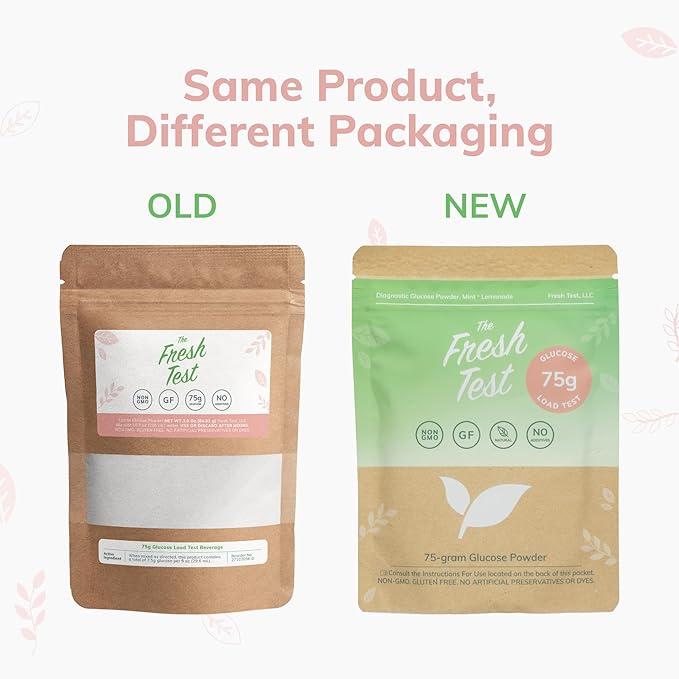 The Fresh Test, 75-gram Powder Drink Mix | Additive-Free, Non-GMO, Organic Ingredients | Mint Lemonade