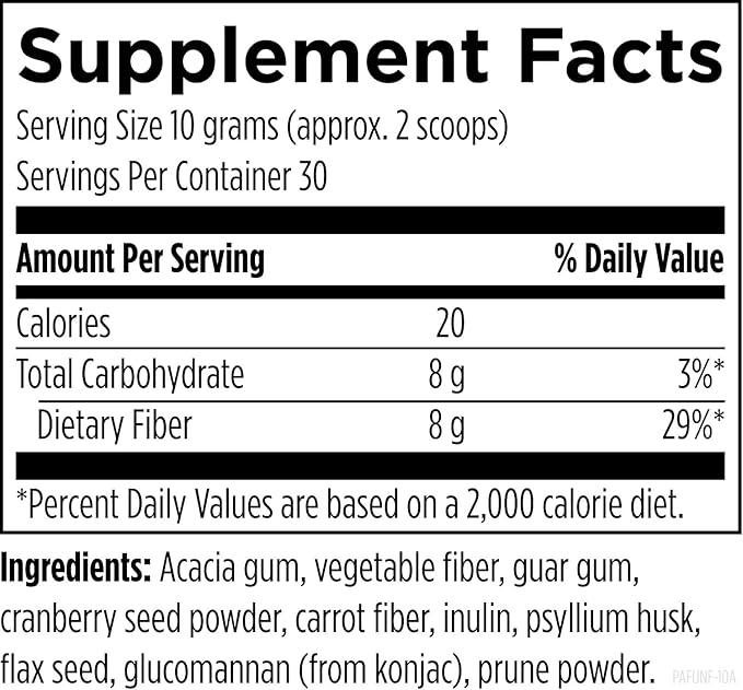 Designs for Health Fiber Prebiotic Complete - 12 Digestive Fiber Blend Powder Supplement w/Psyllium Husk, Flax + Apple Pectin - Prebiotic Gut Support, Unflavored + Unsweetened (30 Servings / 300g)