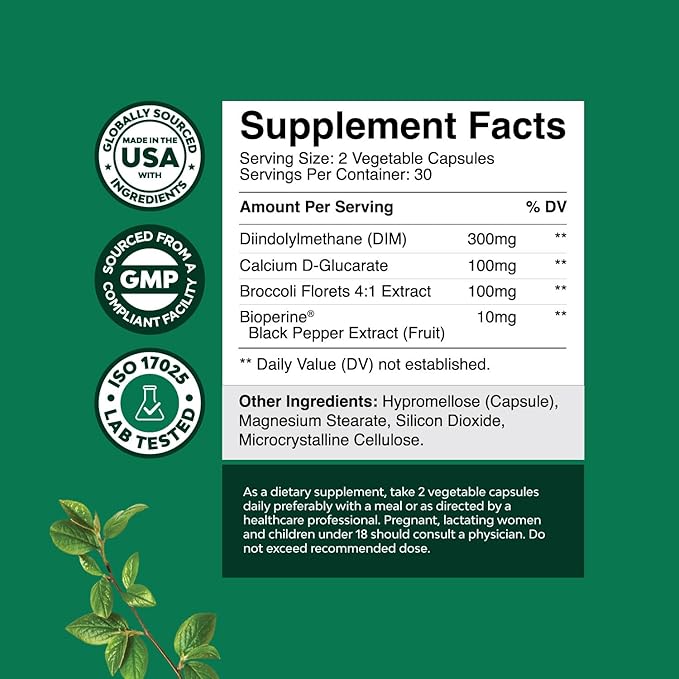 Bundle of Complete Herbal Menopause Supplement for Women for Night Sweats Mood and More with Dong Quai Vitex Chaste Berry and Black Cohosh and Extra Strength Diindolylmethane DIM Supplement - DIM Comp